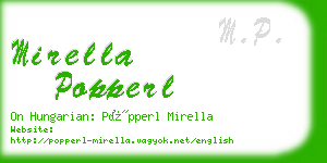 mirella popperl business card